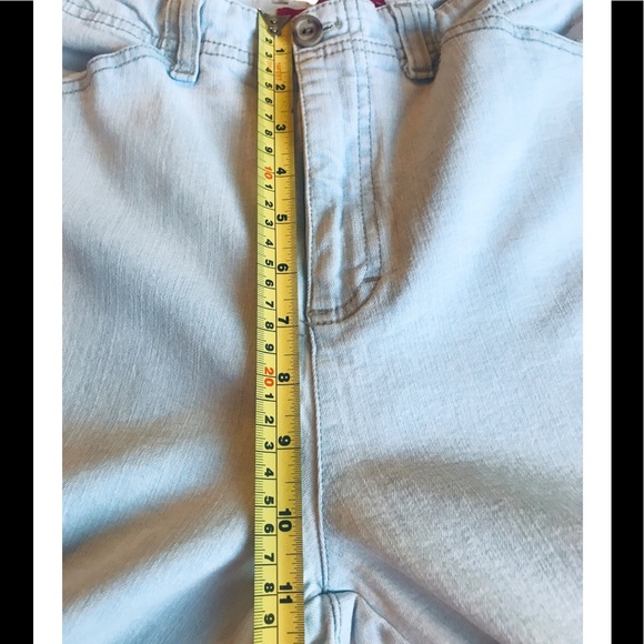 Light Blue High Waist Capris Sz 4 - Picture 5 of 7